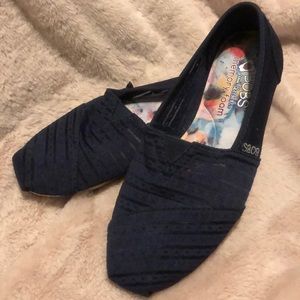 Skechers Bobs Plush Urban Rose Slip On Shoes